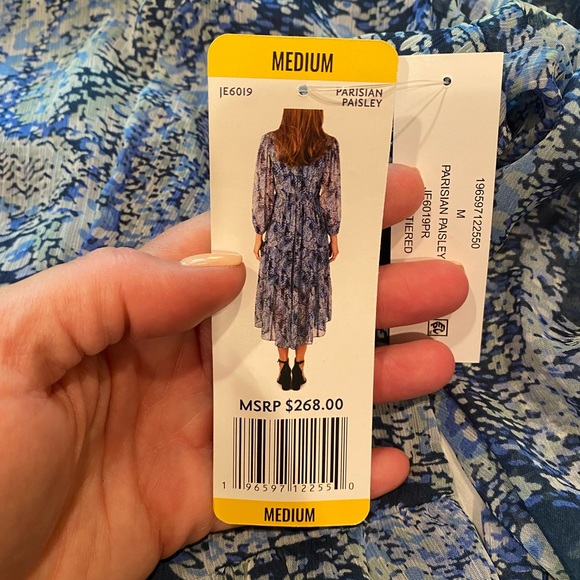 NWT. Joie dress. Size M. Blue pattern. - Picture 6 of 7